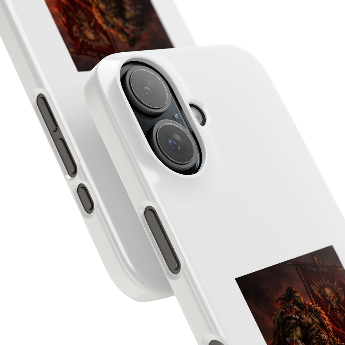 Slim Phone Case — Dark Viking Warrior 'Sixty Forever' Graphic