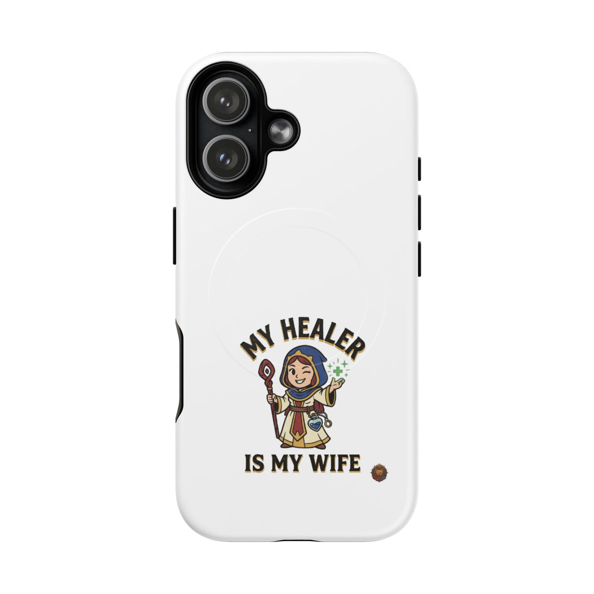 Phone Case — “My Healer Is My Wife” Cute RPG Healer Design, Tough Magnetic Protective Case