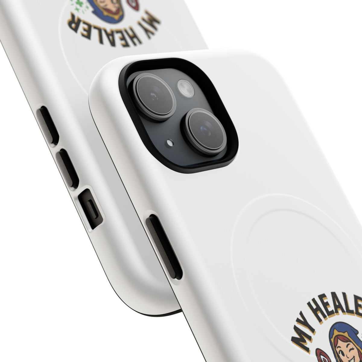 Phone Case — “My Healer Is My Wife” Cute RPG Healer Design, Tough Magnetic Protective Case