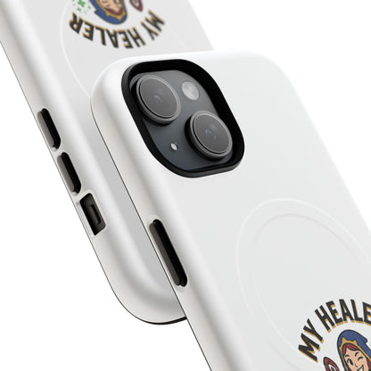 Phone Case — “My Healer Is My Wife” Cute RPG Healer Design, Tough Magnetic Protective Case