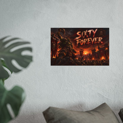 Sixty Forever War-Art Poster — Dark Fantasy Fine Art Print