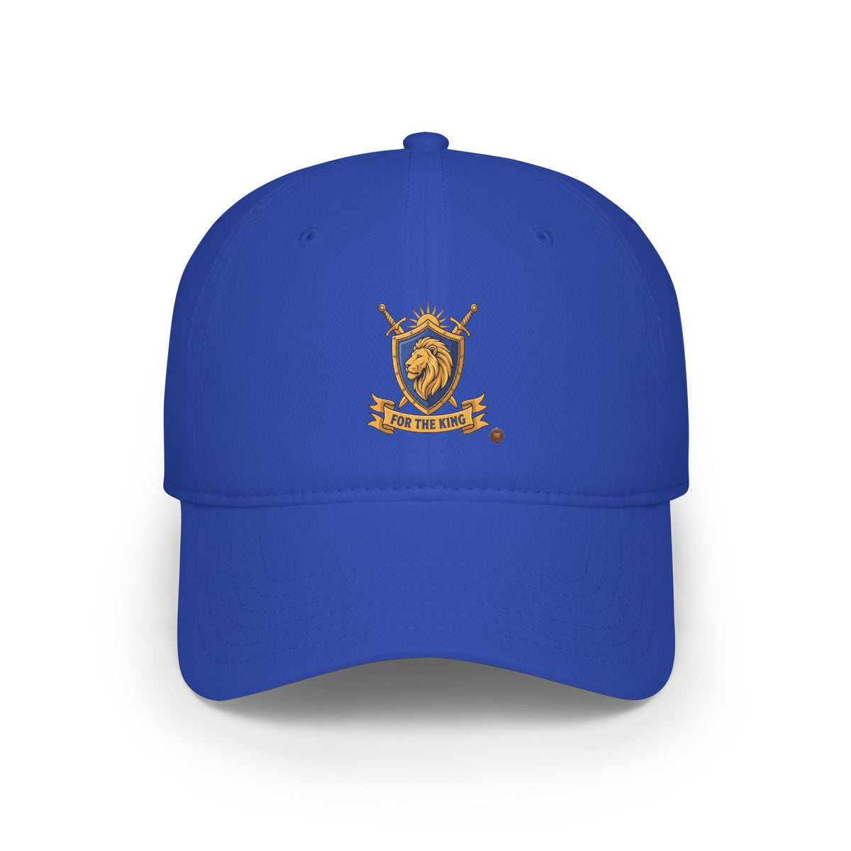 Lion Crest Cap — "For The King" Low Profile Baseball Hat