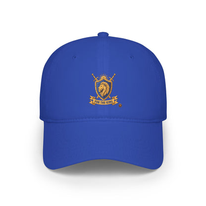 Lion Crest Cap — "For The King" Low Profile Baseball Hat