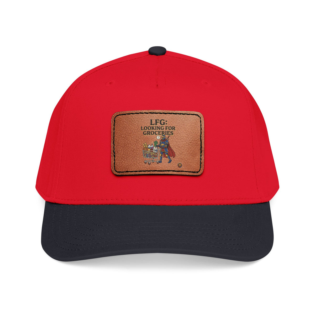 Leather Patch Baseball Cap — 'Need More Greens' Garden Hat