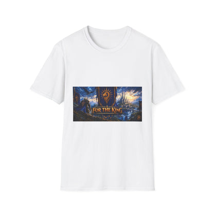 For The King Banner T-Shirt — Fantasy Banner Gaming Tee