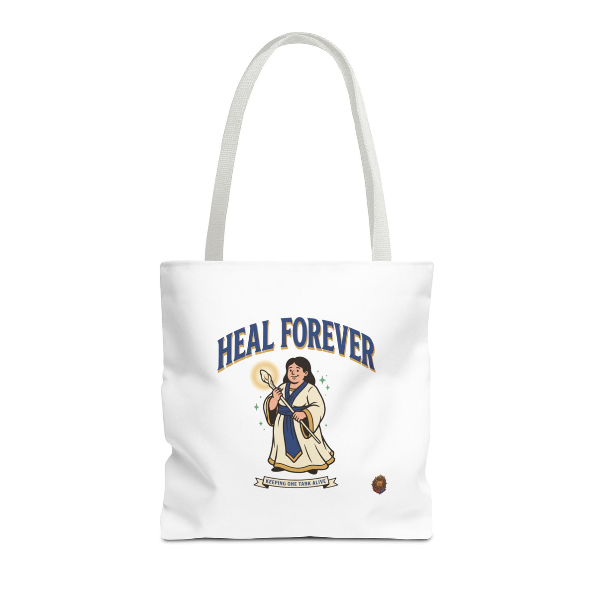 Heal Forever Tote Bag — Cute Cleric RPG Healing Illustration Tote