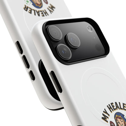 Phone Case — “My Healer Is My Wife” Cute RPG Healer Design, Tough Magnetic Protective Case