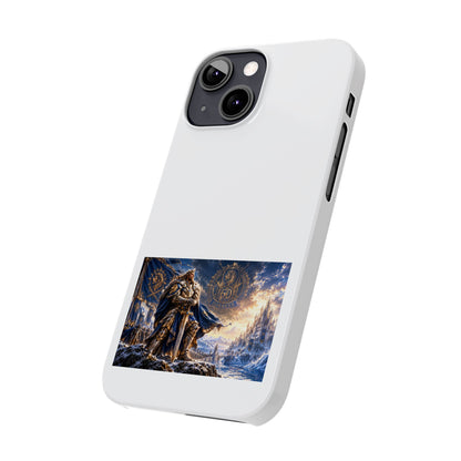 Viking Warrior Slim Phone Case — Norse Saga Art