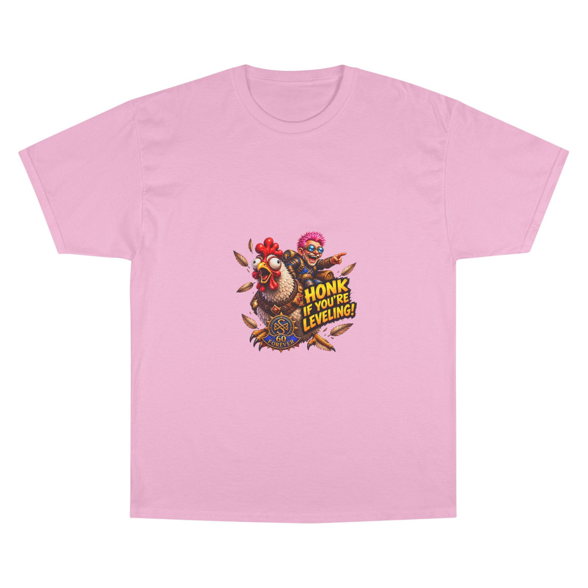 Gamer Chicken "Honk If You’re Leveling" T‑Shirt