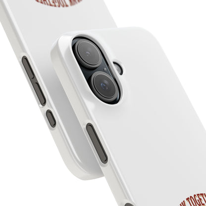 Slim Phone Case — "Tank Together" Medieval Tank Warrior Design