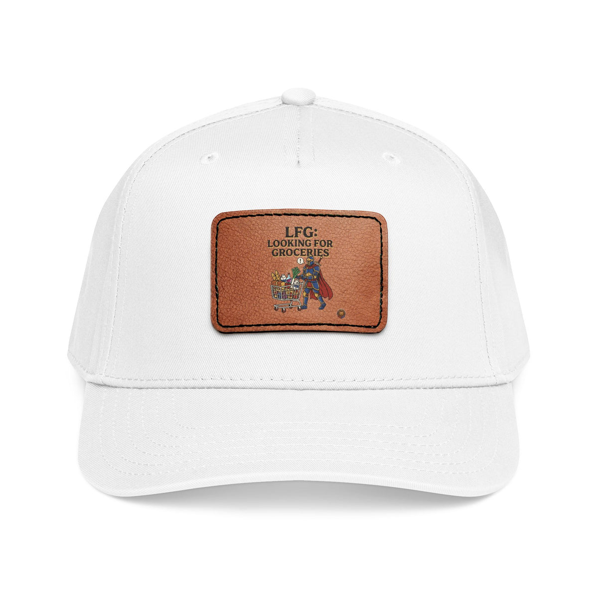 Leather Patch Baseball Cap — 'Need More Greens' Garden Hat