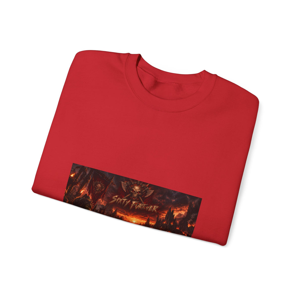 Crewneck Sweatshirt — Dark Fantasy 'Enjoy The Flames' Graphic