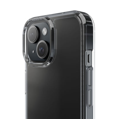 Clear Phone Case — "Need Before Greed" Treasure Chest Design