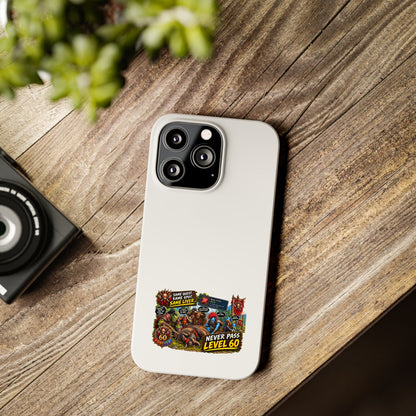 Level 60 Gamer Collage Slim Phone Case