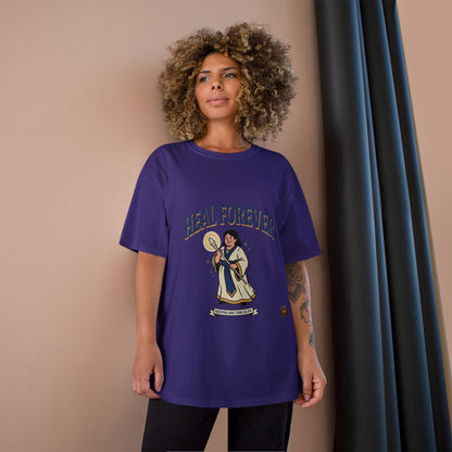 Heal Forever T-Shirt — Retro Saint Healing Graphic Tee