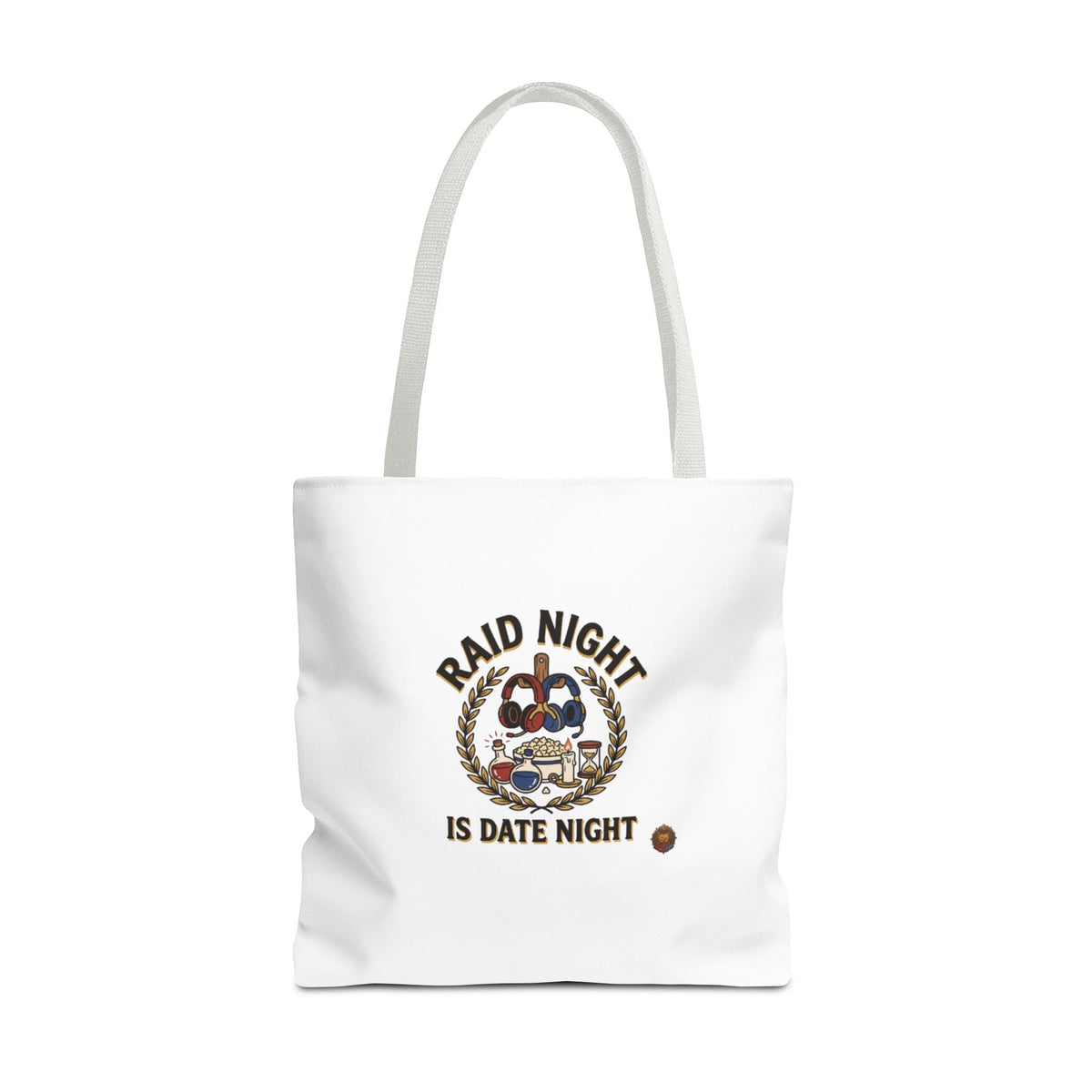 Raid Night Is Date Night Tote Bag — Military Police Themed Canvas Tote