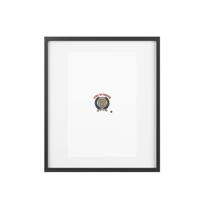 Level 60 Forever Framed Poster — 60th Birthday Vintage Crest Matte Print