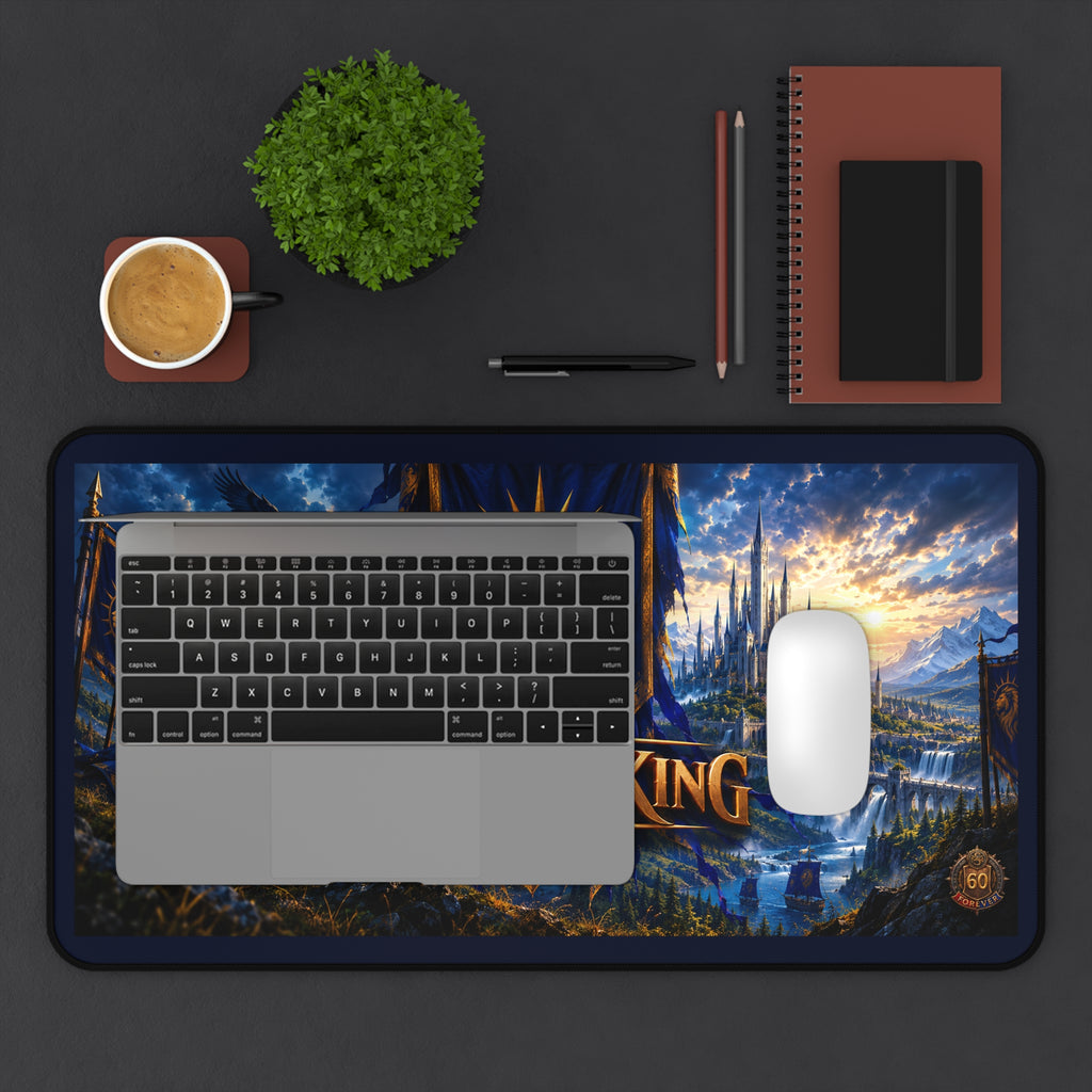 For The King Gaming Desk Mat – Fantasy Castle Mousepad for PC & Desk