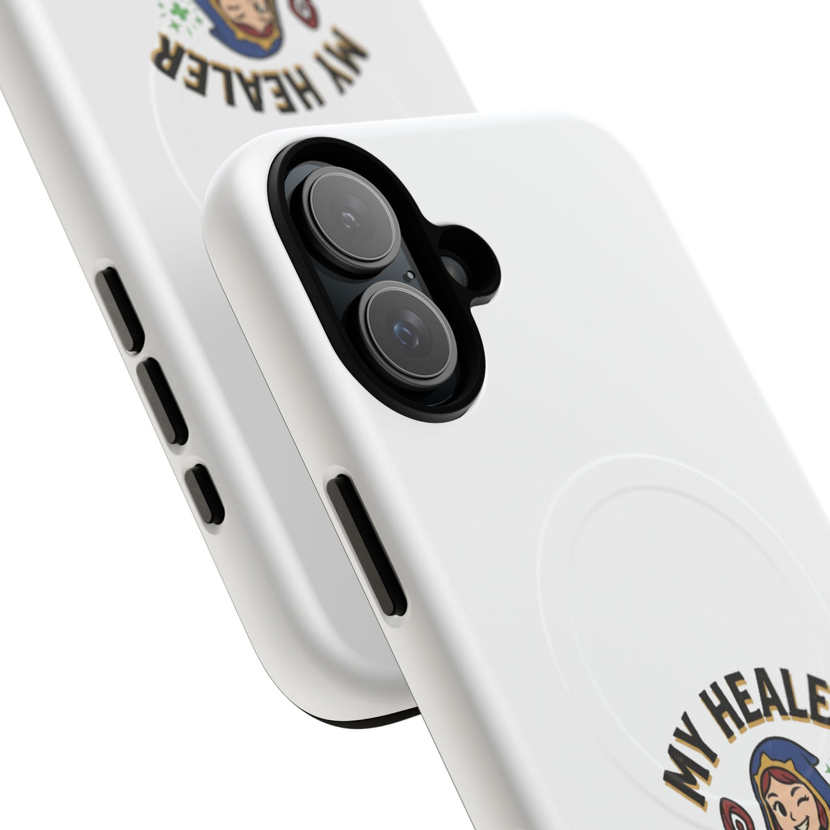 Phone Case — “My Healer Is My Wife” Cute RPG Healer Design, Tough Magnetic Protective Case