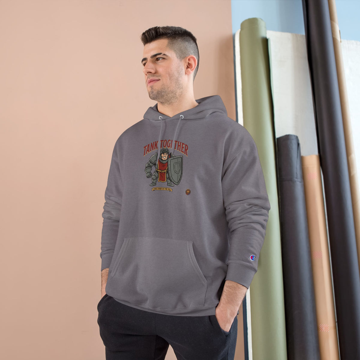Tank Together Hoodie — Gamer Co-op RPG Tank Design