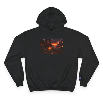 Champion Hoodie — Sunset Cityscape Graphic Hoodie