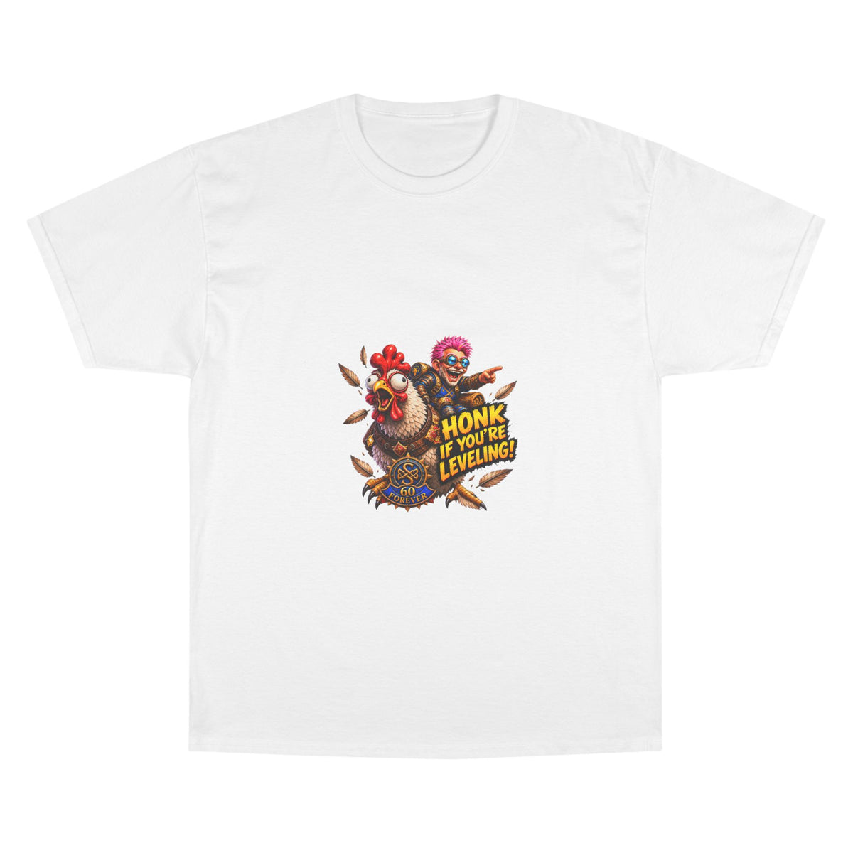 Gamer Chicken "Honk If You’re Leveling" T‑Shirt