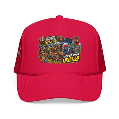 Red 'Til Dead Trucker Hat — Horror Zombie Foam Mesh Cap