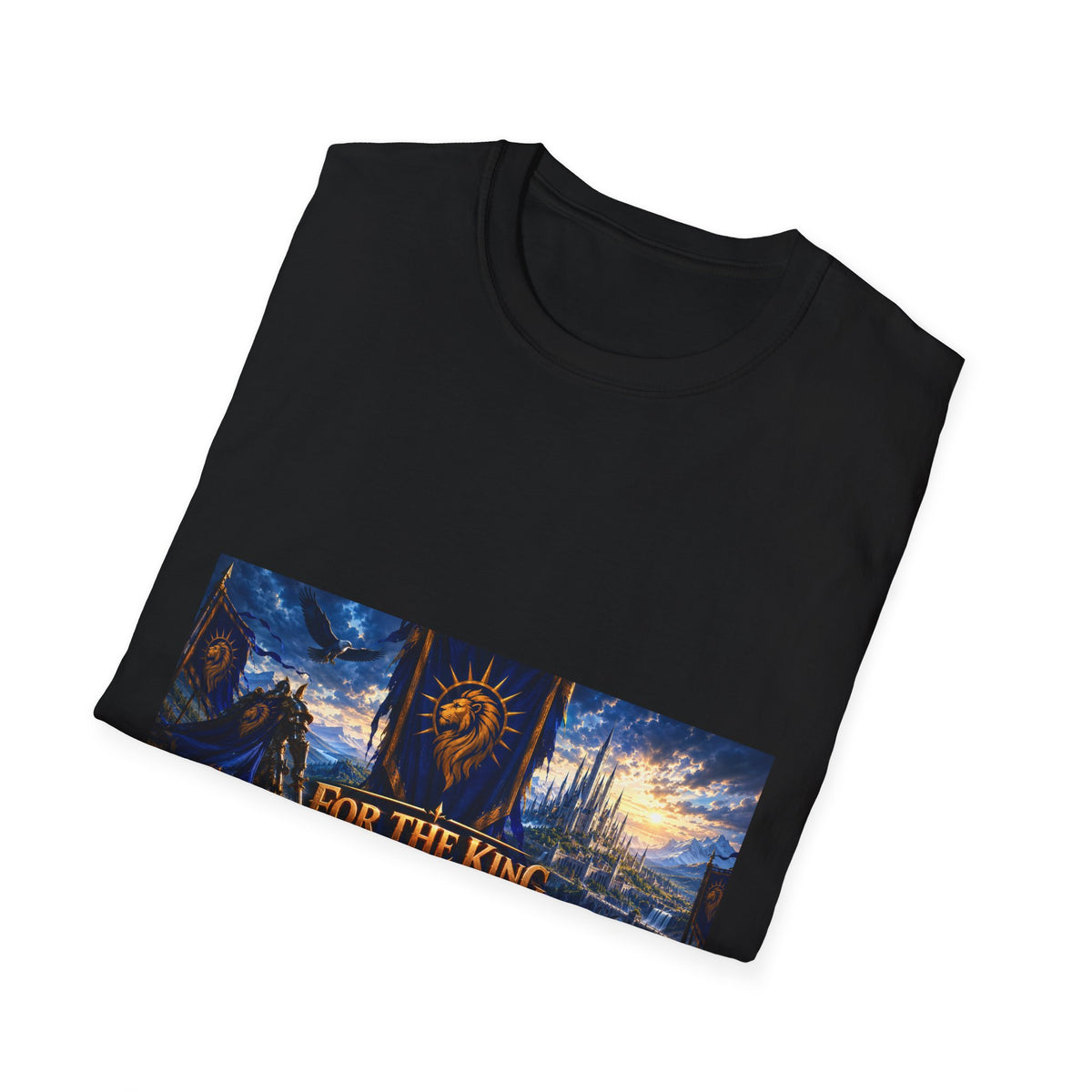 For The King Banner T-Shirt — Fantasy Banner Gaming Tee