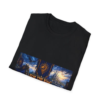 For The King Banner T-Shirt — Fantasy Banner Gaming Tee