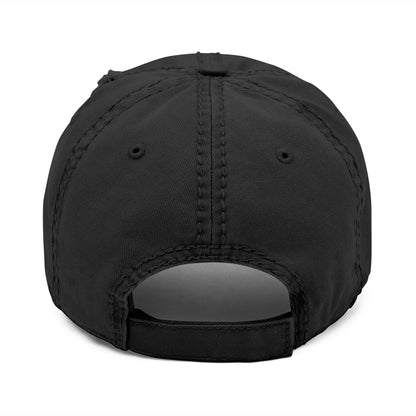 Distressed Embroidered Dad Hat - Native American Chief Design