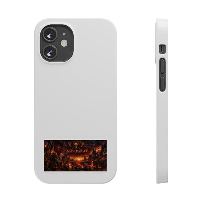 Slim Phone Case — Dark Fantasy Cityscape "Soft Panic" Design