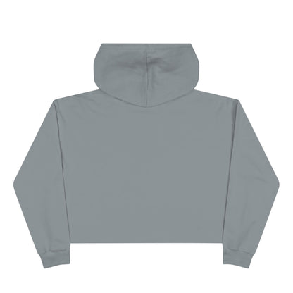 Crop Hoodie — "Need Before Greed" Cozy Graphic Crop Hoodie