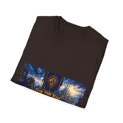 For The King Banner T-Shirt — Fantasy Banner Gaming Tee