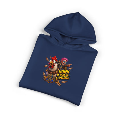 Honk If You’re Leveling Hoodie — Gamer Clown Retro Graphic Hoodie