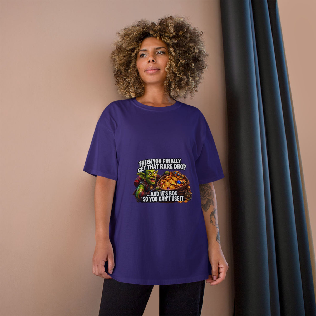Gamer Meme T-Shirt — "Then You Finally Get That Rare Drop..." Funny RPG Loot Shirt