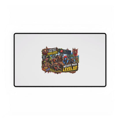 Red 'Til Dead Gamer Desk Mat — Large RPG Battle Mousepad