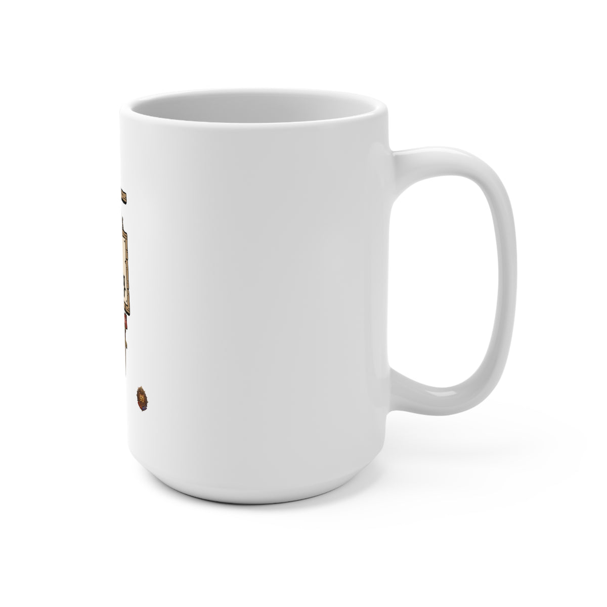 Ceramic Mug — "brb, Questing" Cute RPG Sign Coffee Cup (15oz)