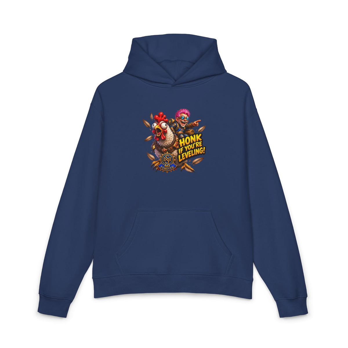 Honk If You’re Leveling Hoodie — Gamer Clown Retro Graphic Hoodie