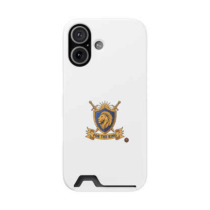 Lion Crest Phone Card Case — 'For The King' Slim Wallet Phone Case
