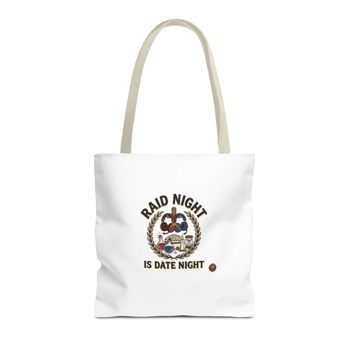 Raid Night Is Date Night Tote Bag — Military Police Themed Canvas Tote