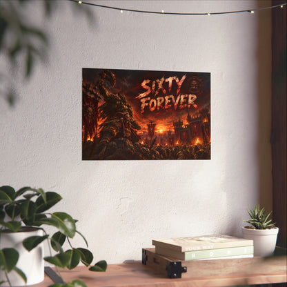 Sixty Forever War-Art Poster — Dark Fantasy Fine Art Print