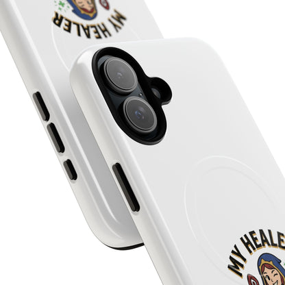 Phone Case — “My Healer Is My Wife” Cute RPG Healer Design, Tough Magnetic Protective Case