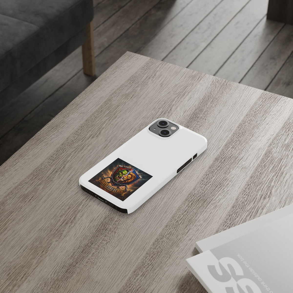Slim Phone Case — Fantasy Shield Orc & Lion Crest "Sixty Forever"