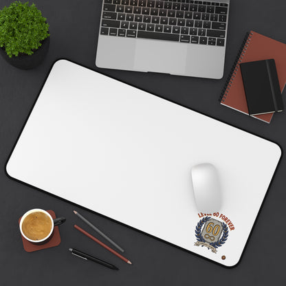 Desk Mat - 'Level 60 Forever' 60th Birthday Celebration Gaming Desk Pad