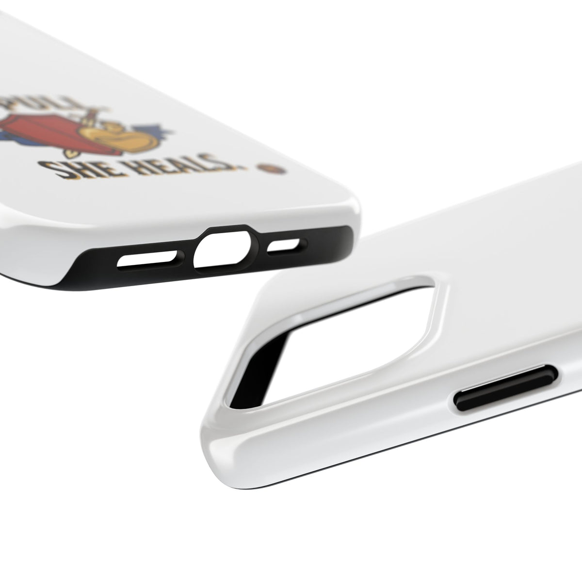 Phone Case — "I Pull, She Heals" RPG Couple Gaming Protective Case