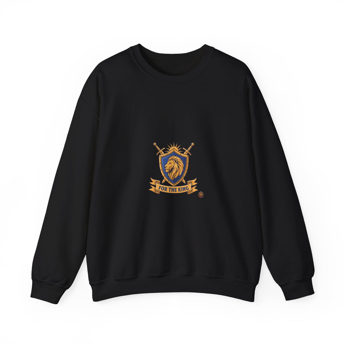 Lion Crest Crewneck Sweatshirt — Be the King Graphic