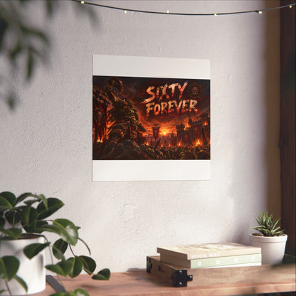 Sixty Forever War-Art Poster — Dark Fantasy Fine Art Print