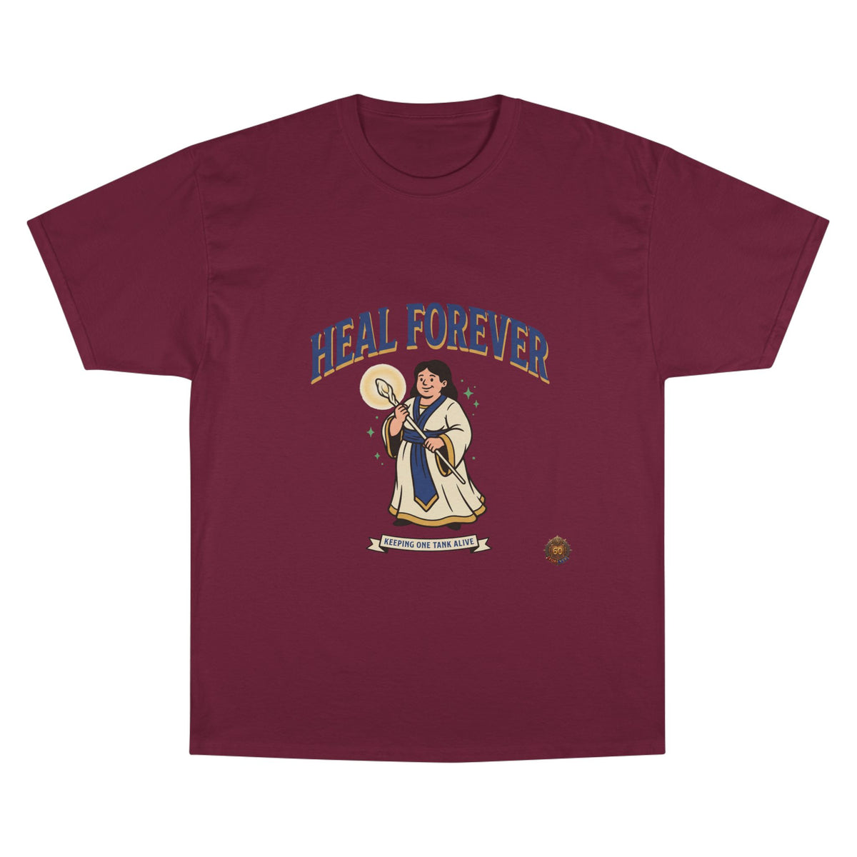 Heal Forever T-Shirt — Retro Saint Healing Graphic Tee