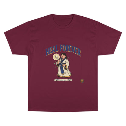 Heal Forever T-Shirt — Retro Saint Healing Graphic Tee