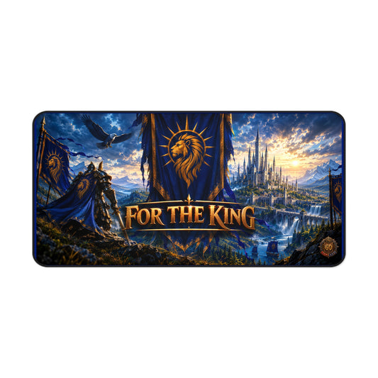 For The King Gaming Desk Mat – Fantasy Castle Mousepad for PC & Desk